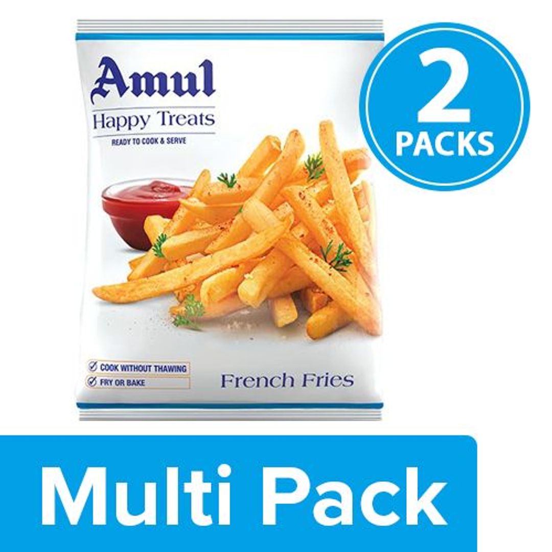Amul Happy Treats French Fries, 2x425 g Multipack