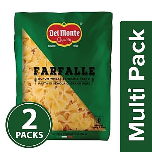 Del Monte Pasta - Farfalle, 2x500 g Multipack 