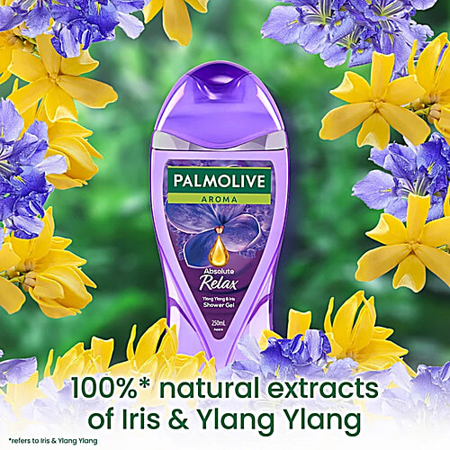 Palmolive Aroma Absolute Relax Shower Gel - With Ylang Ylang Essential Oil & Iris Extract, 2x250 ml Multipack 