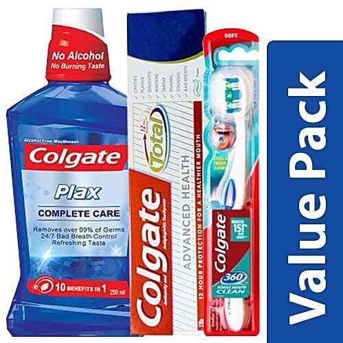 Buy Colgate Toothpaste Total Advanced 120G + Toothbrush 360 1pc