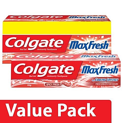 Buy Colgate Toothpaste Maxfresh Spicy Red, Gel 300G + Maxfresh Spicy