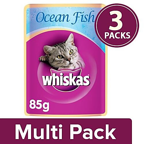Buy Whiskas Wet cat Food Ocean Fish for Adult cats, +1 year Online at