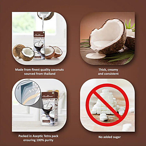 Dabur Hommade - Coconut Milk, 3x200 ml Multipack 