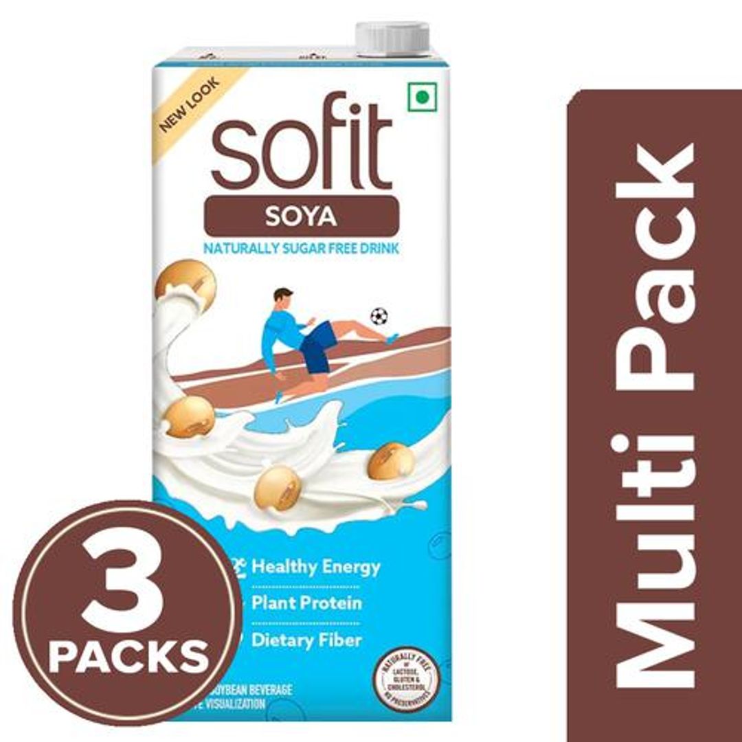 Sofit  Soya Drink Sugar Free, 3x1 L Multipack