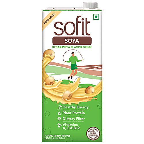 Sofit  Soya Drink Kesar Pista, 3 x 1 L (Multipack) 
