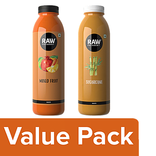 Buy Raw Pressery Cold Extracted Juice Mixed Fruit, 1lt + Sugarcane
