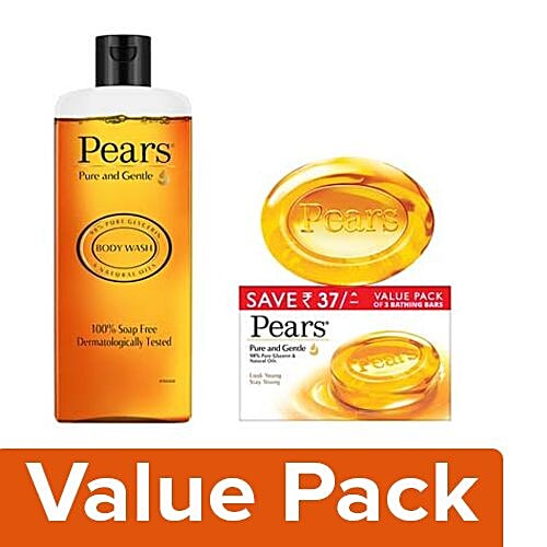 Buy Pears Shower Gel Pure & Gentle 250ml + Soap Bar Pure & Gentle