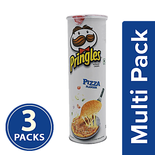 Pringles Potato Crisps Pizza flavour, 3x110g Multipack 