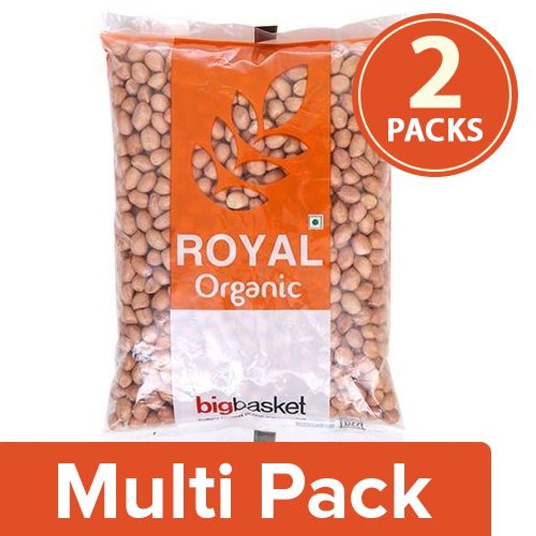 BB Royal Organic - Raw Peanuts, 2x1 kg Multipack