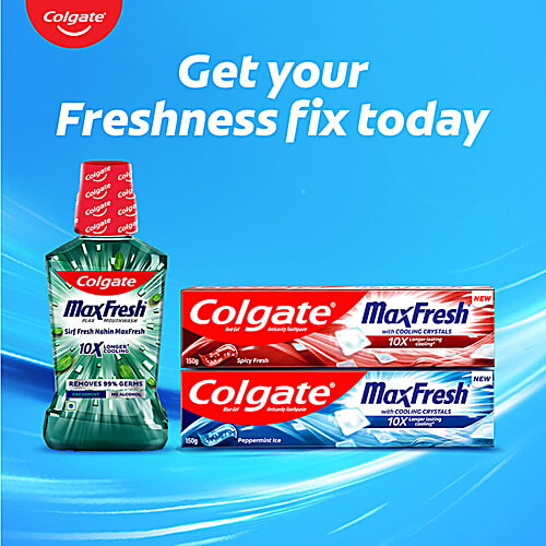 Colgate Mouthwash - Plax Fresh Mint, Alcohol Free, 3 x 250 ml Multipack 