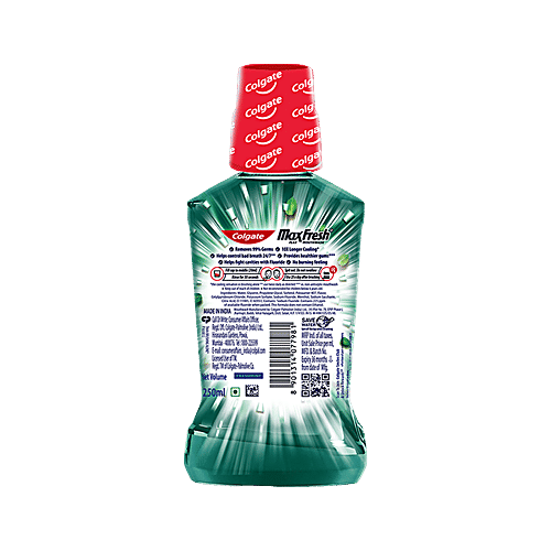 Colgate Mouthwash - Plax Fresh Mint, Alcohol Free, 3 x 250 ml Multipack 
