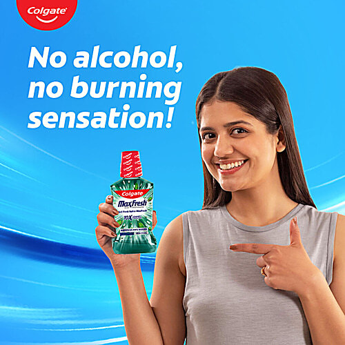 Colgate Mouthwash - Plax Fresh Mint, Alcohol Free, 3 x 250 ml Multipack 