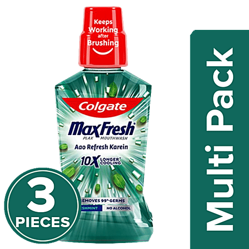 Buy Colgate Mouthwash Plax Fresh Mint, Alcohol Free Online at Best