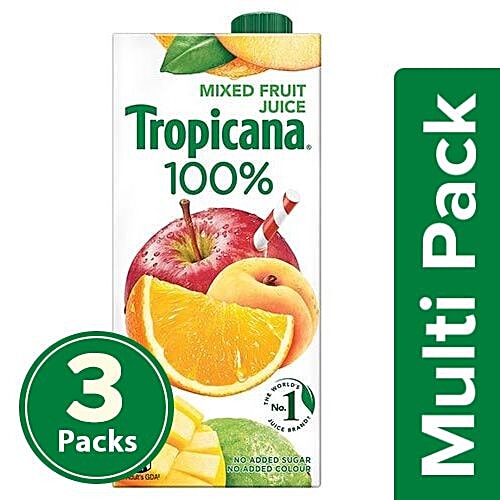 Tropicana 100% Juice - Mixed Fruit, 3x1 L Multipack 