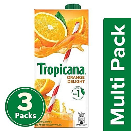 Buy Tropicana Fruit Juice Delight Orange 1 L Online At Best Price