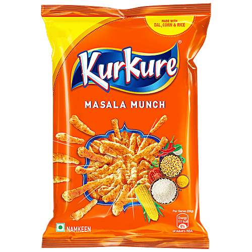 Kurkure Namkeen - Masala Munch, 3x75 g Multipack 