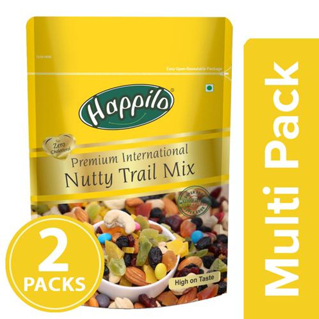 Happilo Premium International Trail Mix, 2x200 g Multipack