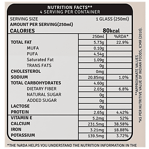 Raw Pressery Almond Milk - Unsweetened, 3x1 L Multipack 