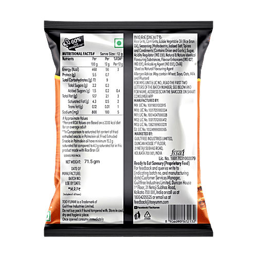 Too Yumm! Karare - Munchy Masala, 3x74 g Multipack 