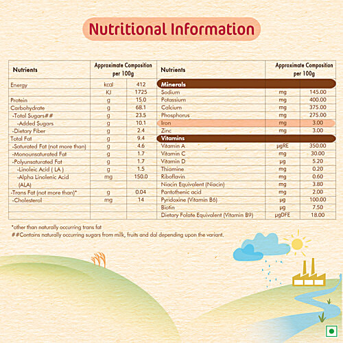 Nestle Cerelac Multigrain Dal Veg + Multigrain & Fruits Baby Cereal With Milk 300g Each, Combo (2 items) 