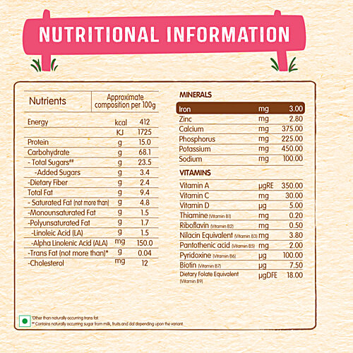Nestle Cerelac Multigrain Dal Veg + Multigrain & Fruits Baby Cereal With Milk 300g Each, Combo (2 items) 