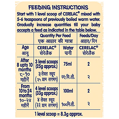 Nestle Cerelac Wheat Orange Baby Cereal With Milk - 8 To 24 Months, 2x300 g (Multipack) Source Of Iron, Rich In Nutrients, Source Of 14 Nutrients, No Preservatives, No Refined Sugar