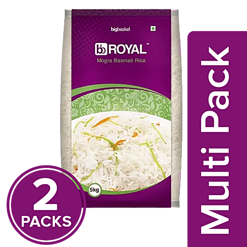 bb Royal Basmati Rice - Mogra, 2x5 kg Multipack 