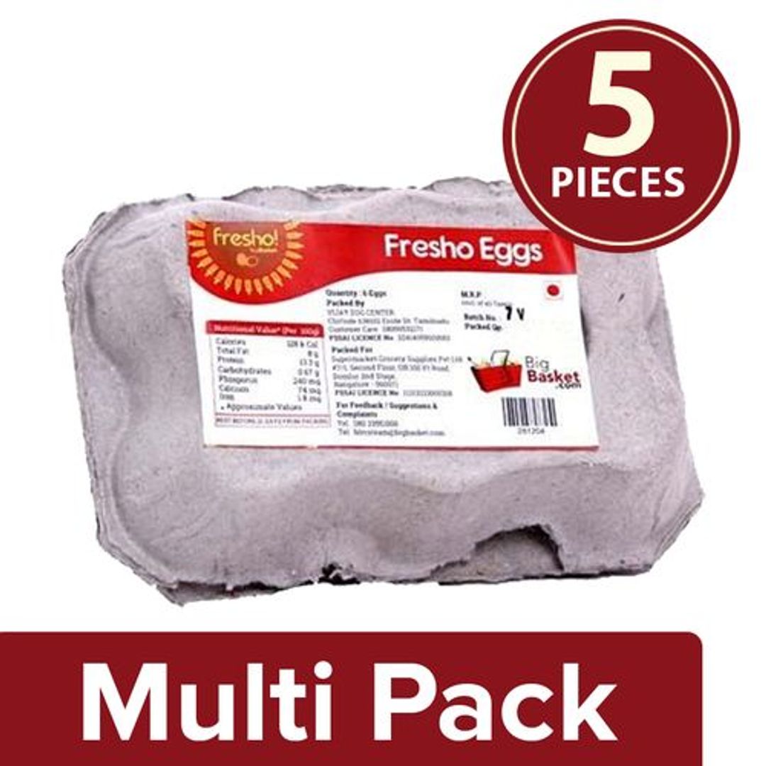Fresho Eggs - Regular, 5x6 pcs Multipack
