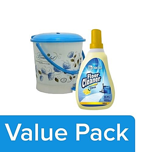 Buy bb Combo Joyo Pedal Dustbin Assorted 7 lt + bb Home Floor Cleaner