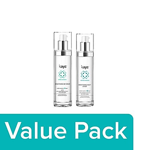 Kaya Clinic Brightnening Day Cream+Night Cream, Combo 2 Items