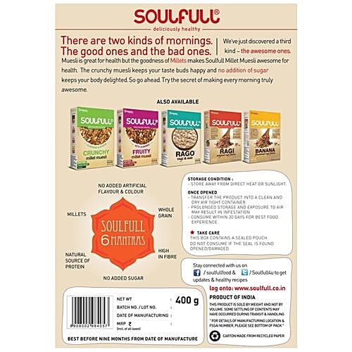 Buy Soulfull Millet Muesli Diet Online at Best Price bigbasket