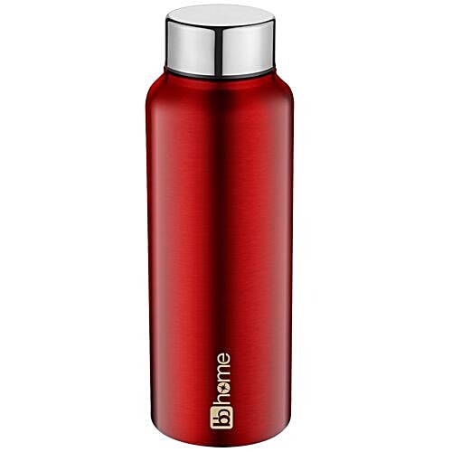 BB Home Frost Stainless Steel Bottle With Steel Cap - Dark Red, PXP 1004 CV, 3x750 ml Multipack 
