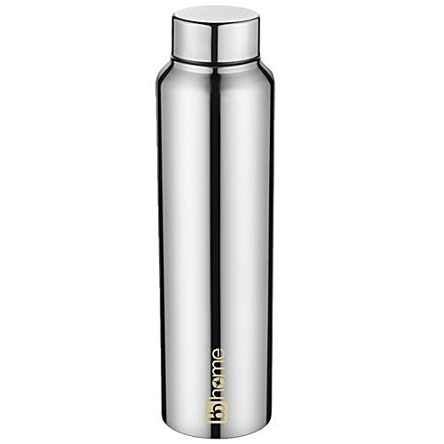 BB Home Frost Stainless Steel Bottle With Steel Cap - Steel Mirror Finish, PXP 1004 DV, 3x1 L Multipack 