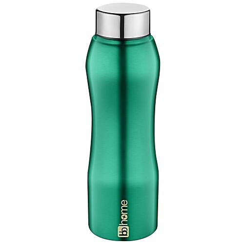 BB Home Trendy Stainless Steel Bottle With Steel Cap - Turquoise Colour, PXP 1002 DV, 3x1 L Multipack 
