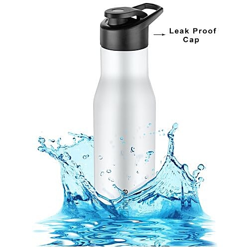 BB Home Puro Stainless Steel Bottle With Sipper Cap - White Matt Finish, PXP 1008 CQ, 3x750 ml Multipack 