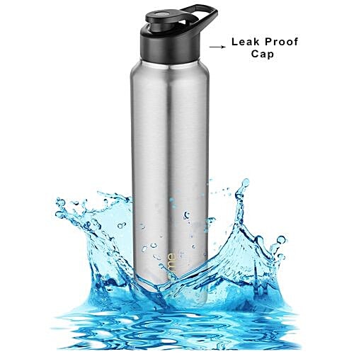 BB Home Frost Stainless Steel Bottle With Sipper Cap - Steel Matt Finish, PXP 1004 DQ, 2x1 L Multipack 