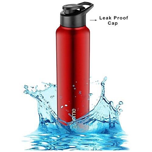 BB Home Frost Stainless Steel Bottle With Sipper Cap - Dark Red, PXP 1004 DQ, 2x1 L Multipack 