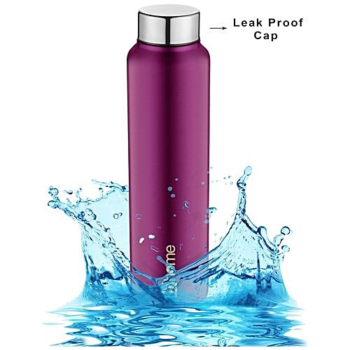 BB Home Frost Stainless Steel Bottle With Steel Cap - Purple, PXP 1004 DV, 2x1 L Multipack 