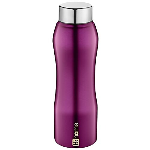BB Home Trendy Stainless Steel Bottle With Steel Cap - Purple, PXP 1002 CV, 2x750 ml Multipack 