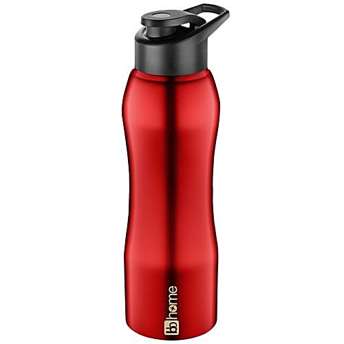 BB Home Trendy Stainless Steel Bottle With Sipper Cap - Dark Red Colour, PXP 1002 DQ, 2x1 L Multipack 