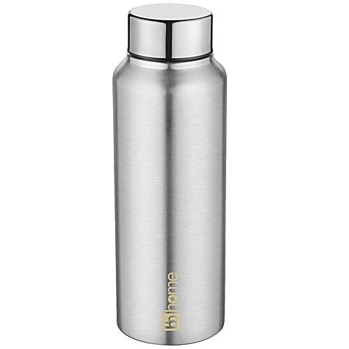 BB Home Frost Stainless Steel Bottle With Steel Cap - Steel Matt Finish, PXP 1004 CV, 6x750 ml Multipack 