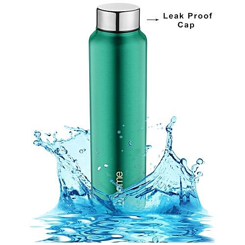 BB Home Frost Stainless Steel Bottle With Steel Cap - Turquoise Colour, PXP 1004 DV, 6x1 L Multipack 