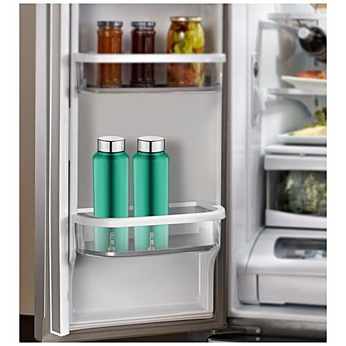 BB Home Frost Stainless Steel Bottle With Steel Cap - Turquoise Colour, PXP 1004 DV, 6x1 L Multipack 