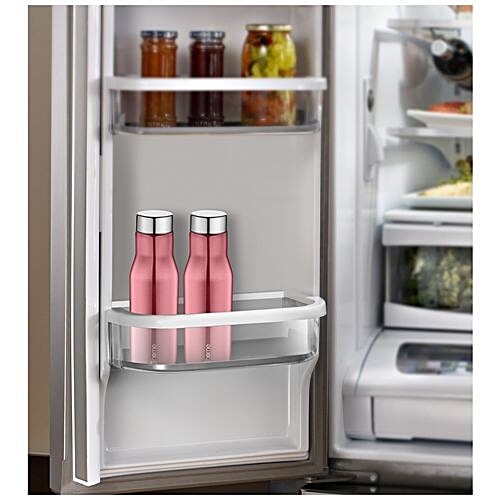 BB Home Puro Stainless Steel Bottle With Steel Cap - Metallic Pink, PXP 1008 CV, 6x750 ml Multipack 
