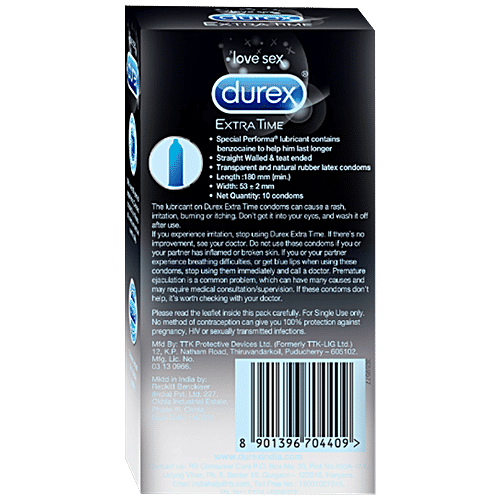 Durex Condoms - Extra Time, 3x10's pack Multipack 