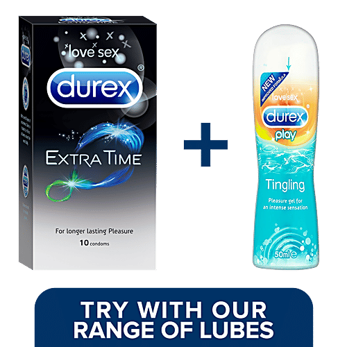 Durex Condoms - Extra Time, 5x10's pack Multipack 