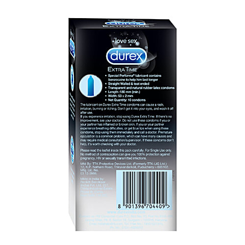 Durex Condoms - Extra Time, 5x10's pack Multipack 