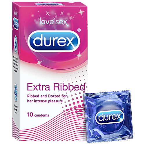 Durex Condoms - Extra Ribbed, 3x10's pack Multipack 