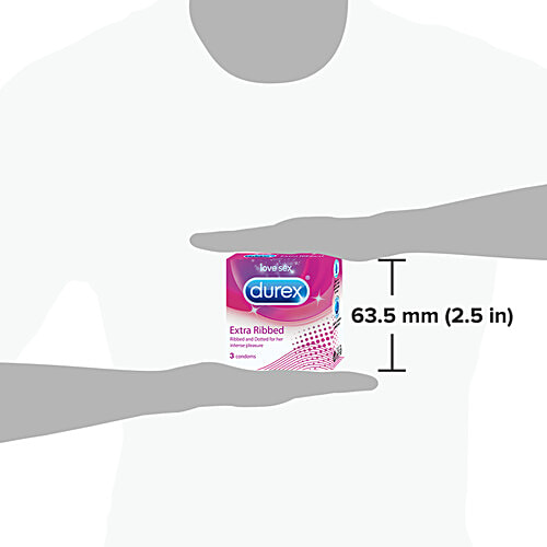 Durex Condoms - Extra Ribbed, 5x10's pack Multipack 
