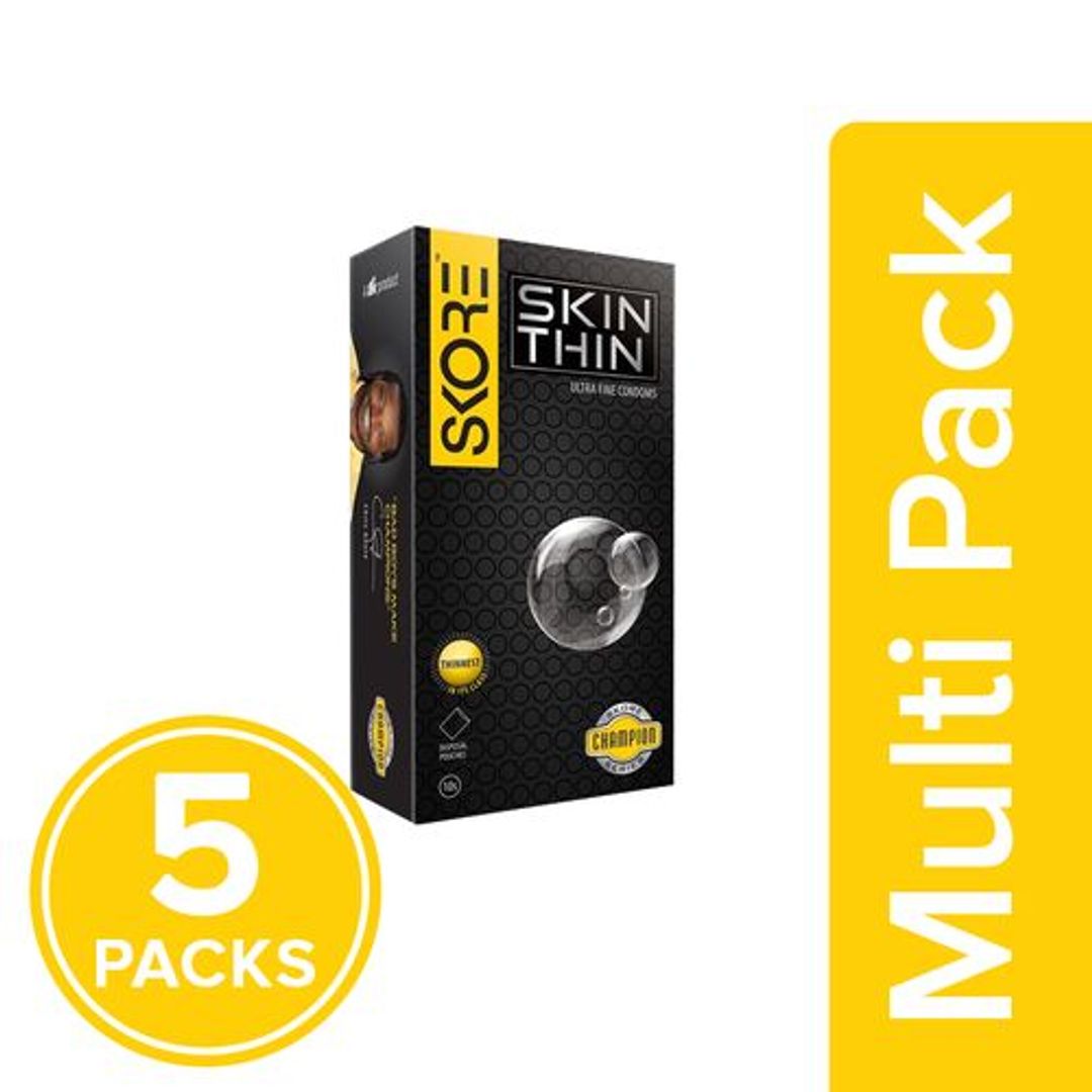 Skore Condom - Skinthin, 5x10 pcs Multipack